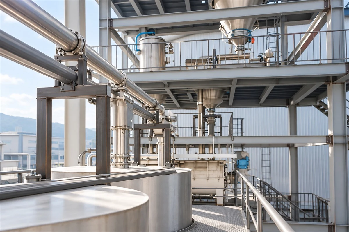 Tubular chain conveyor used for food ingredient conveying