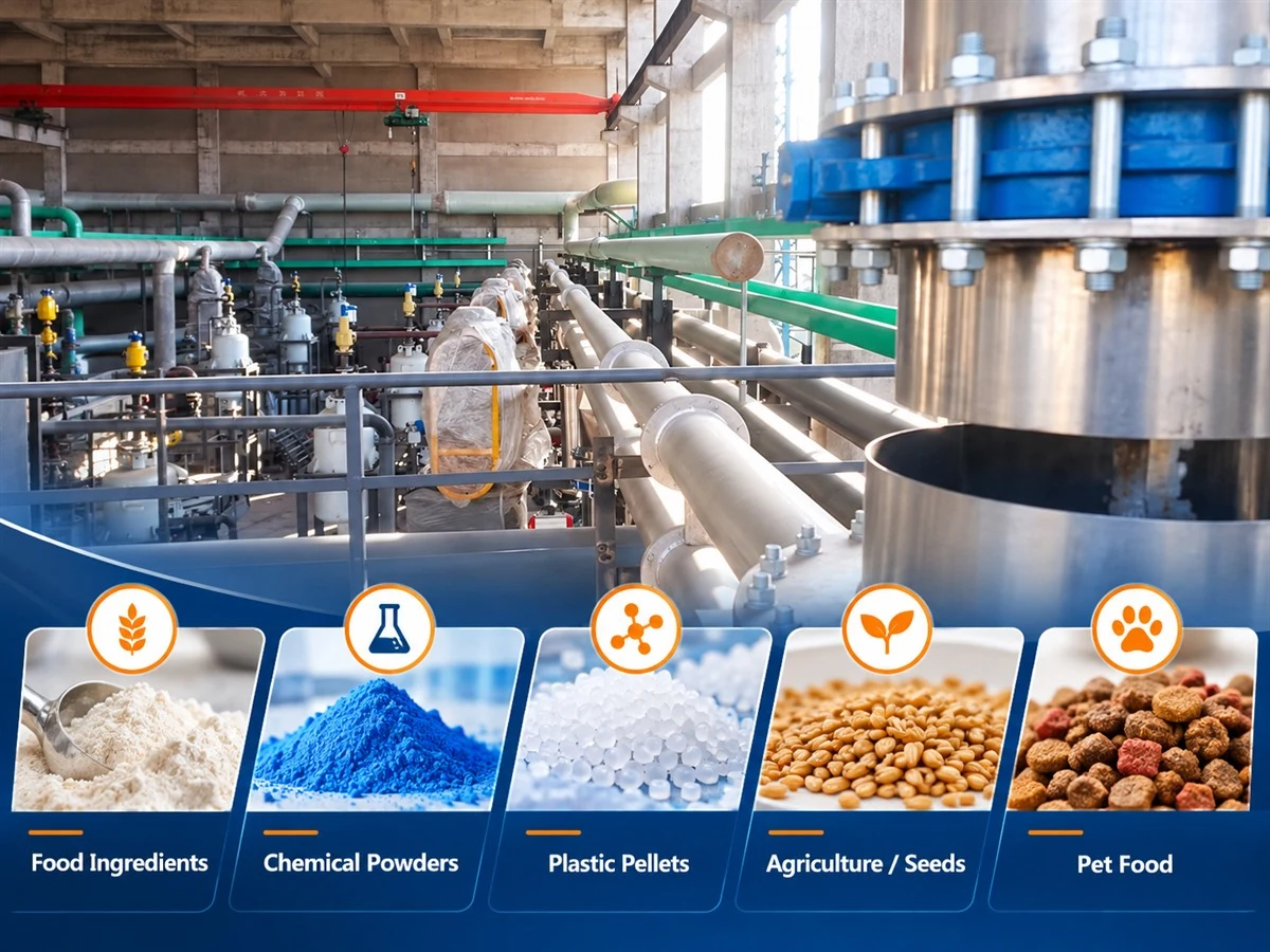 Comparison of tubular chain conveyor applications across industries